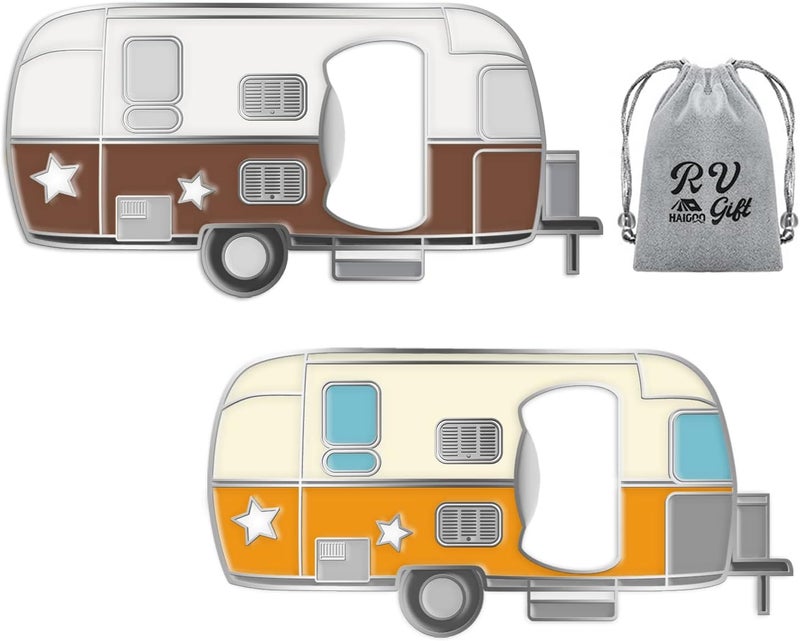 Haigoo Magnetic Rv Bottle Opener with Cap Cather, Unique RV Gift Set,Magnets Sticker to Fridge for Easy Storage,Perfect Camping Accessories Beer Gift Ideas for Camper Lover,Cool Rv Gadgets - Image 1